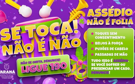 Campanha de prevenção ao assédio no Carnaval é lançada em Paranaguá