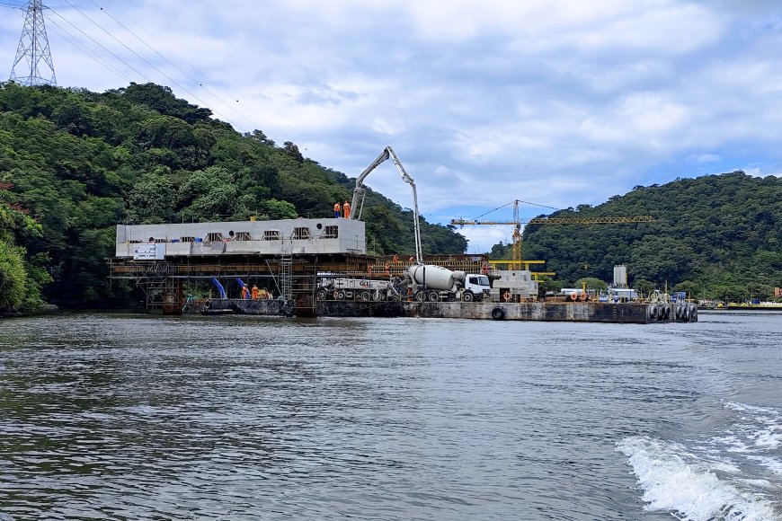 Com avanço no trecho estaiado, obras da Ponte de Guaratuba chegam a 38,8% de execução