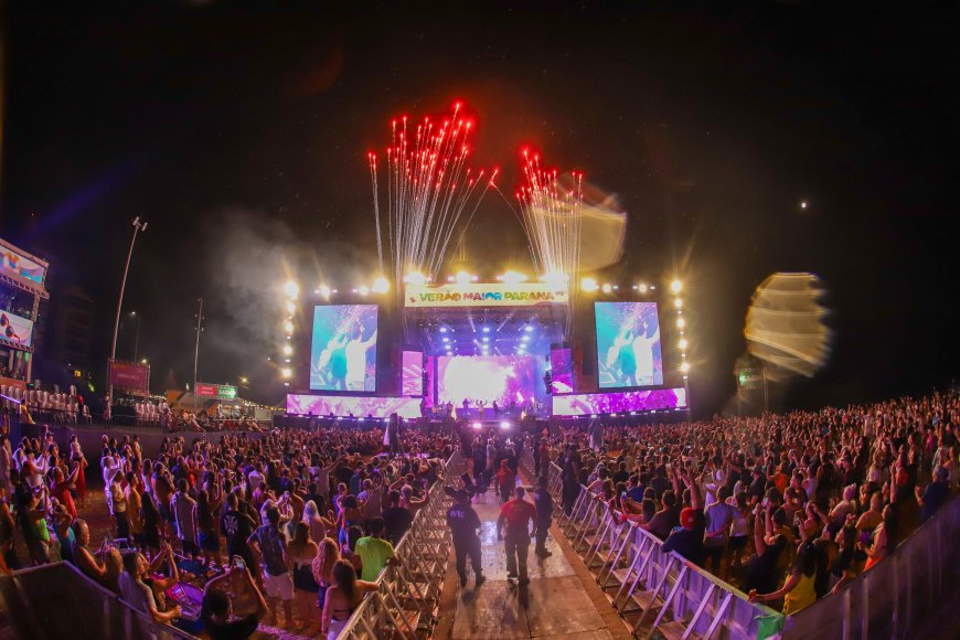 Shows do Verão Maior Paraná 2025 alcançam público recorde de 1,5 milhão de pessoas