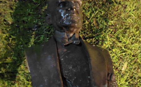 Homem é preso por tentar furtar busto histórico em Paranaguá